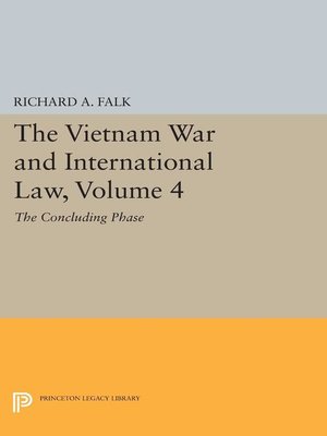 cover image of The Vietnam War and International Law, Volume 4